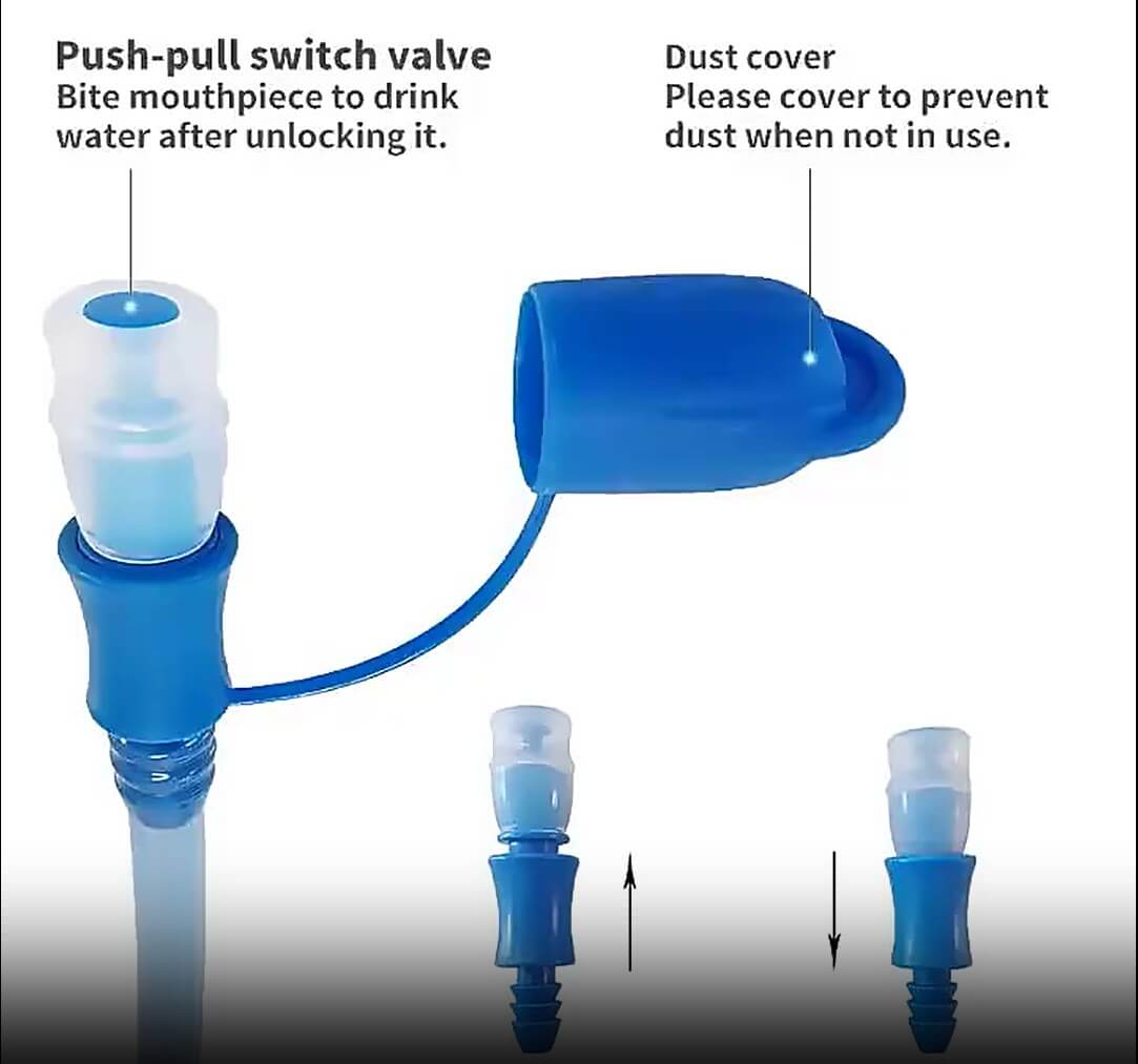 Hydration Bladder Drink Tube Bite Valves Leakproof Nozzel with Dust Cover Zeswell China